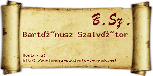 Bartánusz Szalvátor névjegykártya